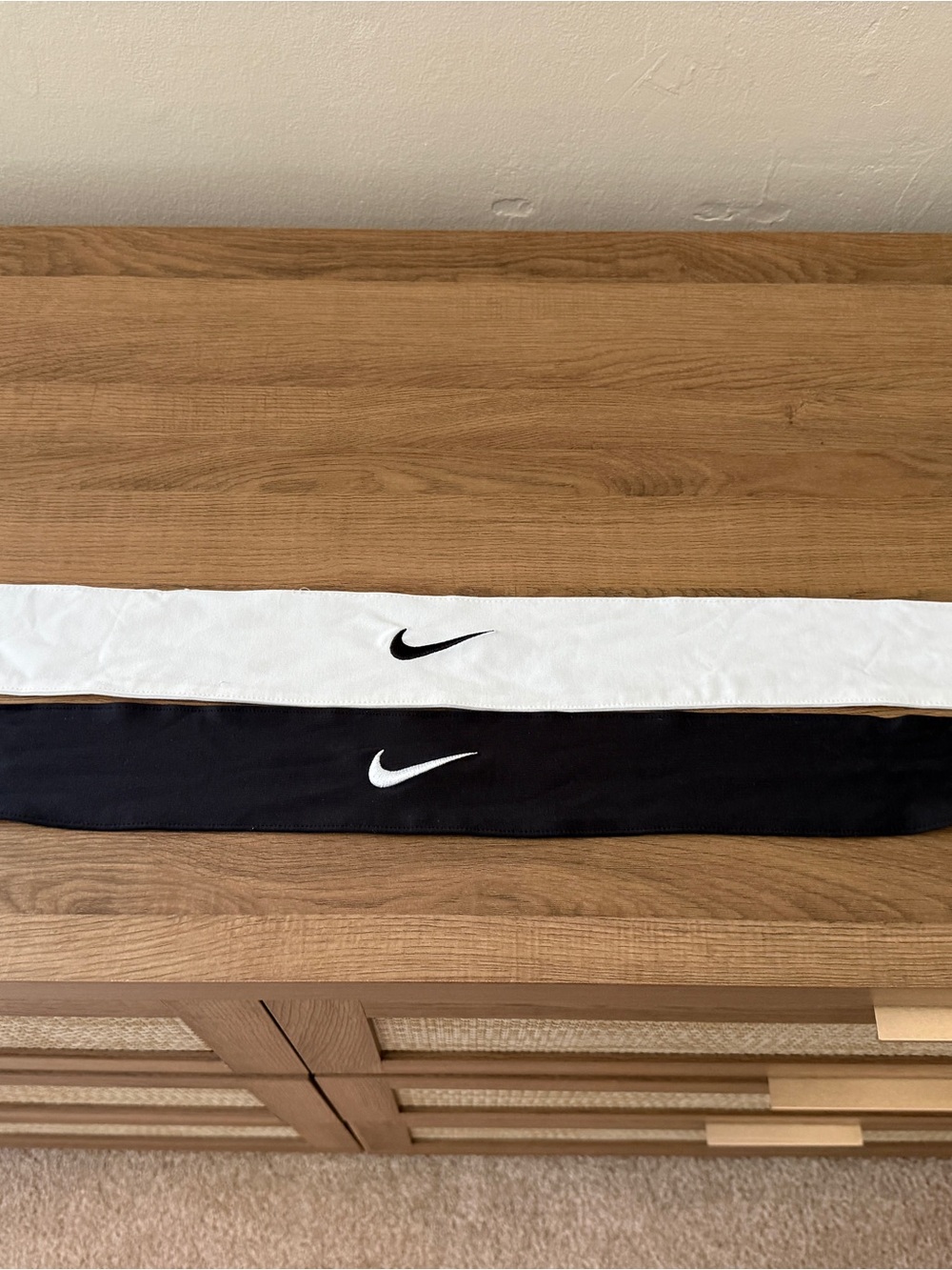 Nike Athletic Headbands - White & Black
